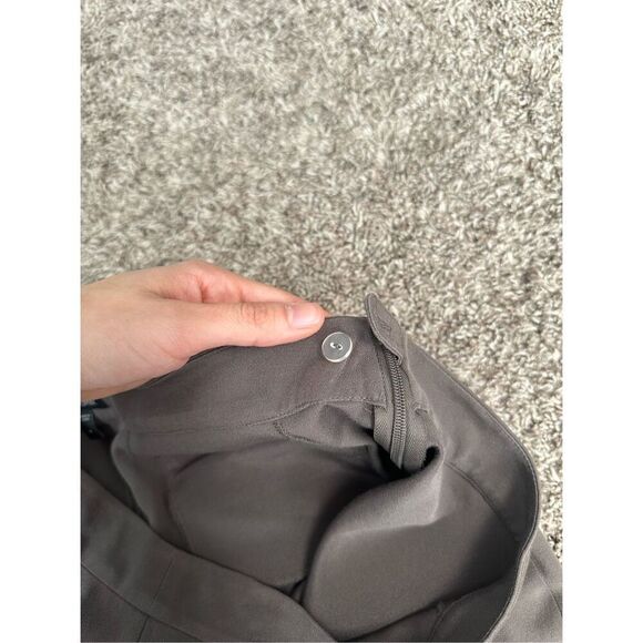 Eileen Fisher Silk Blend Slim Leg Ankle Pants Gray Women’s Size 4 Small - Picture 5 of 11